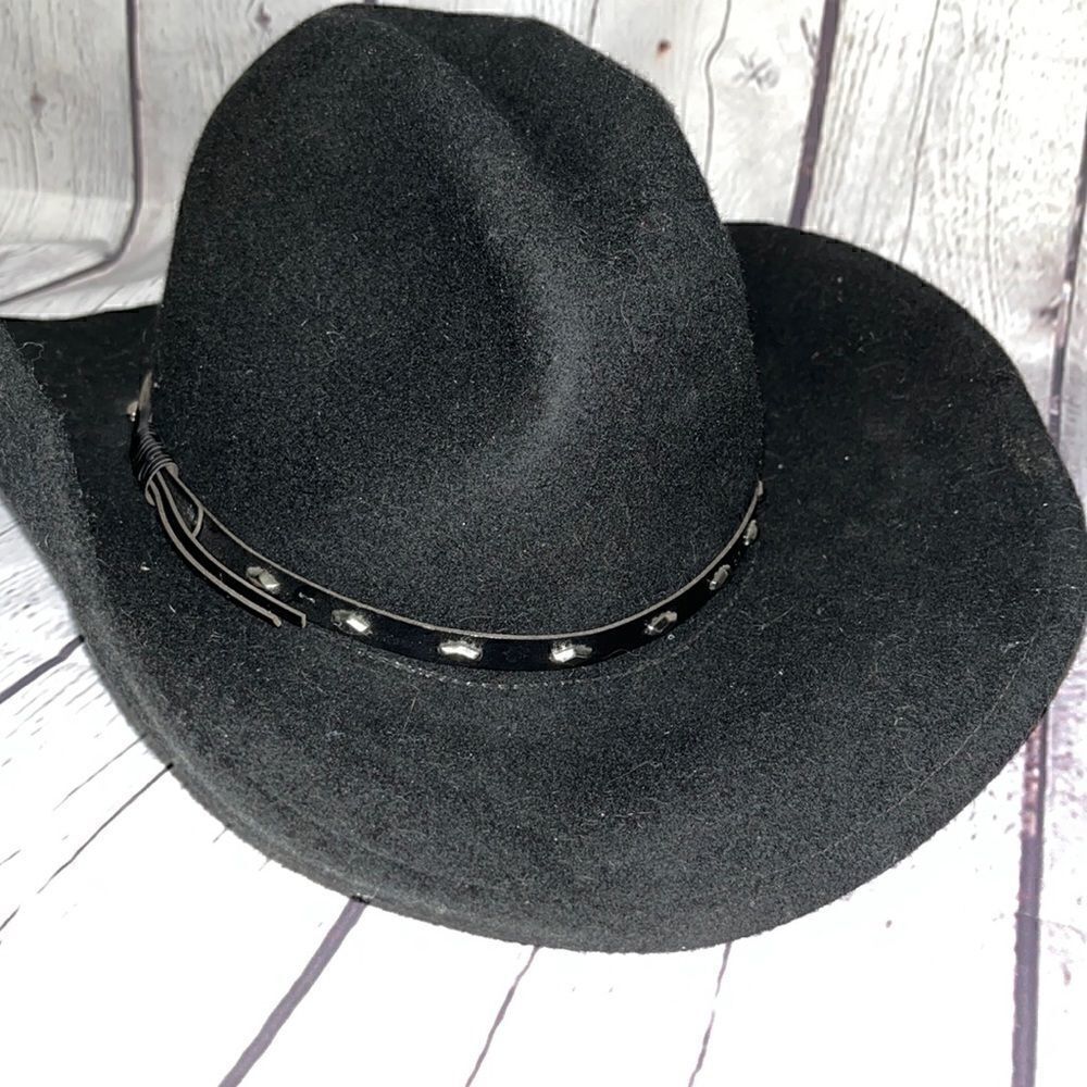 Rodeo King - Black Western Hat - Size M